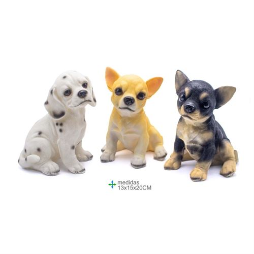 GR-78067 CÃO RESINA 13x15x20cm