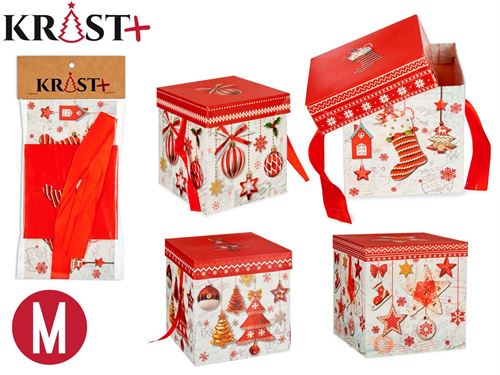 85888 CAIXA CARTAO NATAL 4 SORTIDOS TAM M