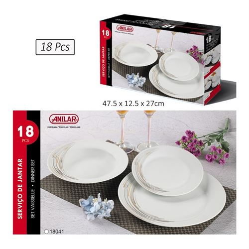 SERVIÇO JANTAR 18 PCS