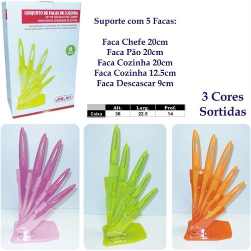 FACAS COLOR.C/BASE CJ.5 36X22.5X14CM