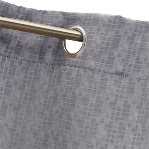 805912 CORTINA ANTELINA OPACA MALLA CINZA-PRATA 140 X 260 CM