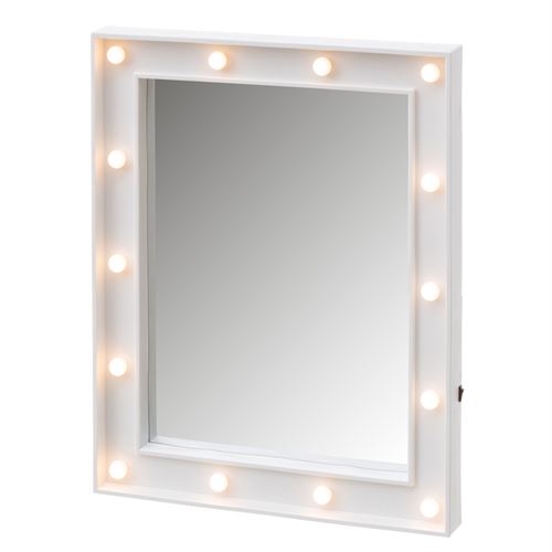 802709 ESPELHO COM LED PP BRANCO 39X4X49CM