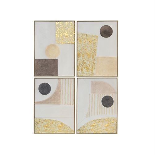 372600 - PINTURA CÍRCULA 4 MODELOS 100% 52X72X4,5 CM
